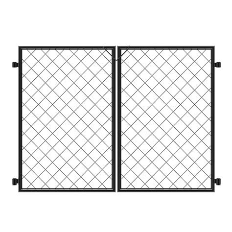 YARDLINK Diamond Grid 4-ft W Black Steel No Dig Yard Walk-thru ...