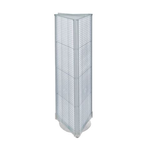 Azar Displays 3-Sided Pegboard Floor Revolving Display Panel Size:16"W ...