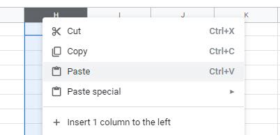 Image result for Copy/Paste Columns Excel