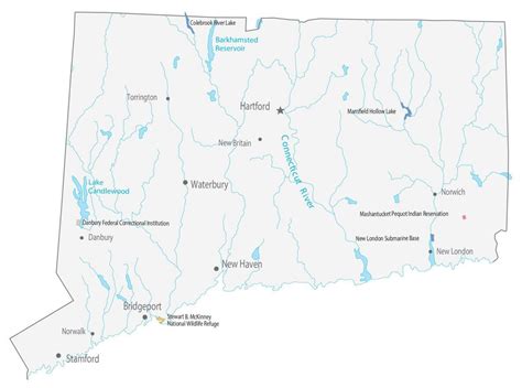 Image result for Connecticut State Map