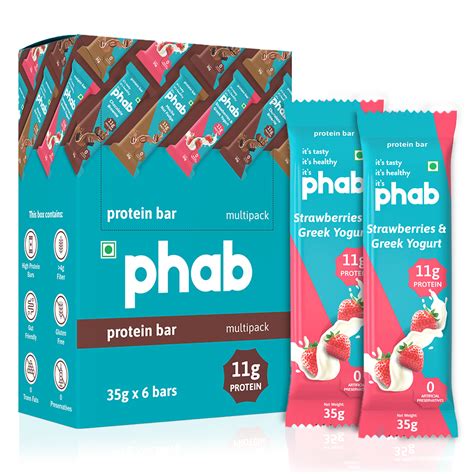 11g protein bar - strawberries & greek yogurt – phab