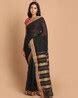 Buy Black Sarees for Women by SARANEE Online | Ajio.com