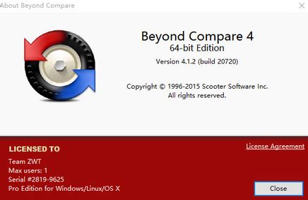 Beyond Compare 4注册码激活密钥下载（注册密钥） - 软件学堂