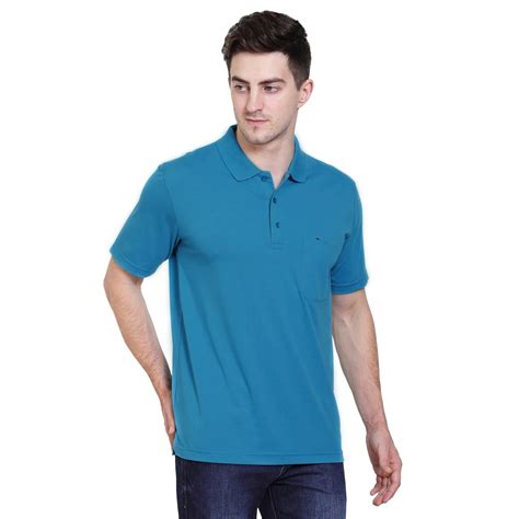 Quiet Harbor Blue Matt Finish Pocket Polo T-Shirt – Deer Club
