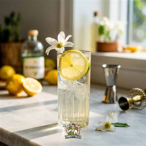 Elderflower Gin Fizz Cocktail Recipe - Thirsty Tales