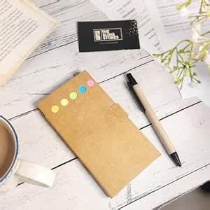 The Bling Stores Spiral Notebook Kraft Paper Cover Notepad with Pen in ...