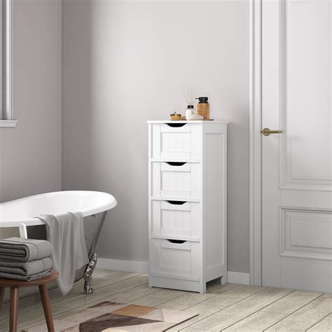 mcc direct Bathroom Floor Storage Cabinet, Bathroom Storage Unit with 4 ...
