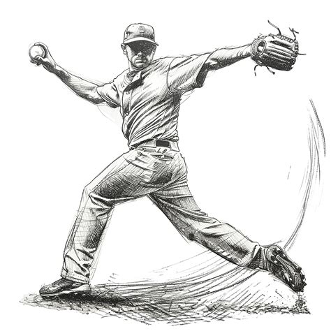 Baseball Pitcher Drawing 的图像结果