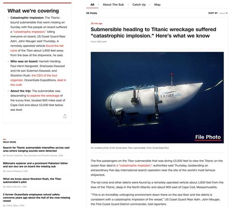 Passengers of Ocean Gate Titan killed in 'catastrophic implosion,' June ...