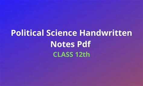 Political Science Class 12 Notes 的图像结果