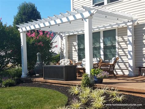 Custom Vinyl & Wood Pergolas | Homestead Structures