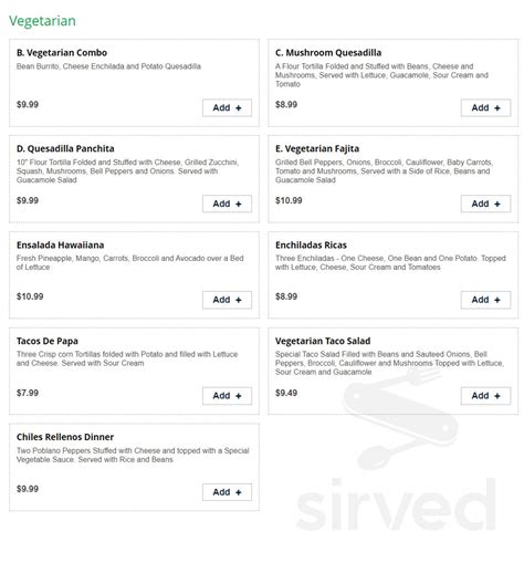 Casa Grande in Fairfield Glade menu in Crossville, Tennessee, USA