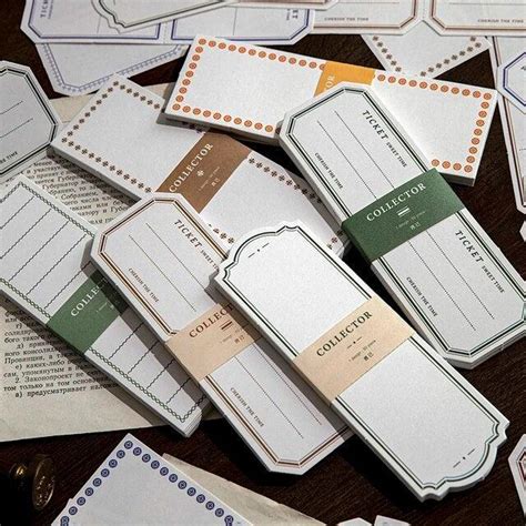 Vintage Pattern Label Memo Pad