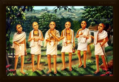 Braj Art Gallery Six Goswamis of Vrindavan Painting Photo Frame Size 19 ...