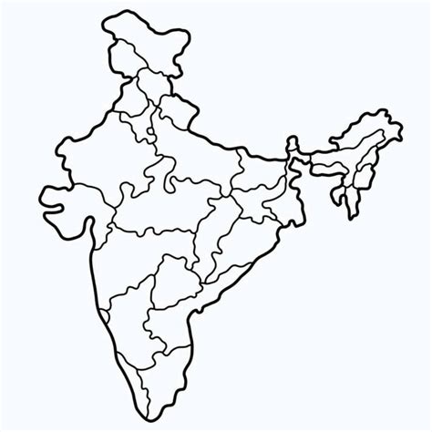 India political map in a4 size – Artofit