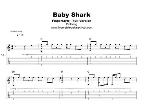 Baby Shark Guitar Tutorial 的图像结果