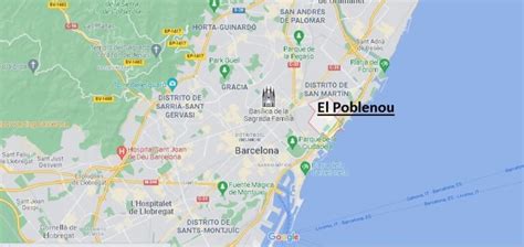 ¿Dónde está El Poblenou? Mapa El Poblenou - ¿Dónde está la ciudad?