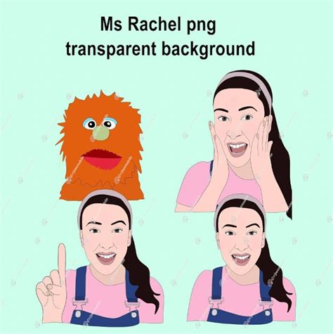 DIGITAL Ms Rachel Birthday Transparent Backgroundms Rachel - Etsy