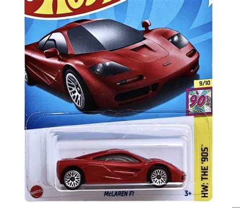 LAZY BEEZ 1:64 Scale McLaren F1 HW The 90S for Ages 3 and Up (Red ...