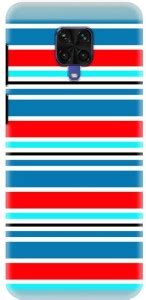 NDCOM Back Cover for Redmi Note 9 Pro Colorful Horizontal Stripes ...