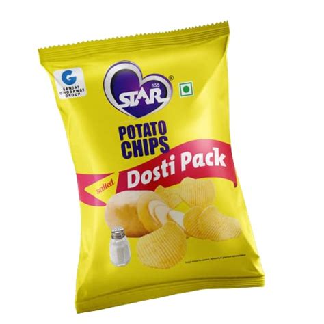STAR 555 Potato Chips Dosti Pack Salted : Amazon.in: Grocery & Gourmet ...