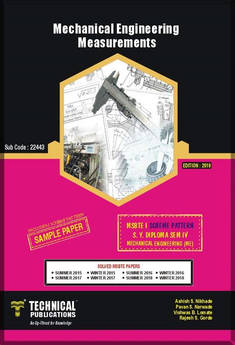 Mechanical Engineering Measurements for MSBTE I Scheme (IV - Mech. - 2 ...