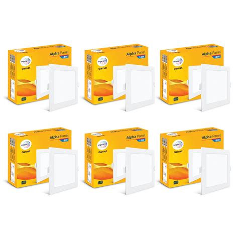 wipro Garnet 18W Square Led Alpha Panel | Neutral White Light (4000K ...
