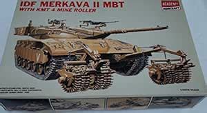 IDF Merkava II MBT With KMT 4 Mine Roller 1:35 Scale model kit : Amazon ...
