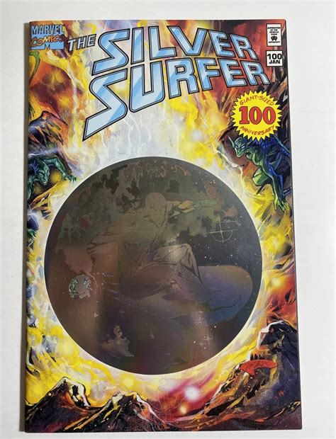 Silver Surfer #100 - Surfer vs Mephisto - Hologram Cover 1995 -Marvel