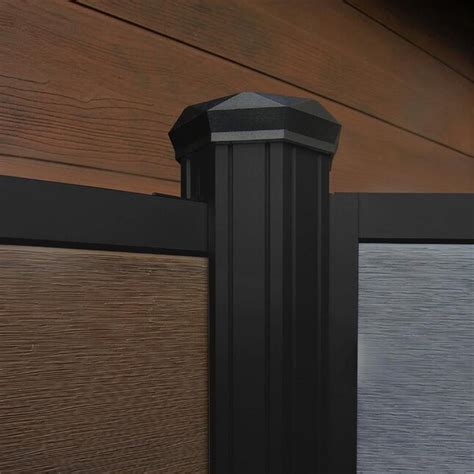 Fortress Building Products 2-in x 2-in W x 6-ft L Matte Black Aluminum ...