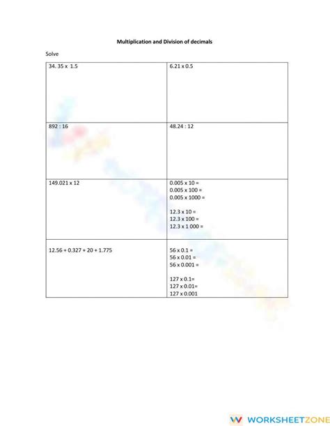 Image result for Decimal Multiplication and Division