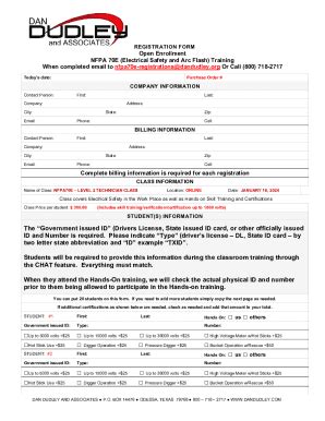 Fillable Online Dan Dudley LEVEL 2 TECH Class form Fax Email Print ...