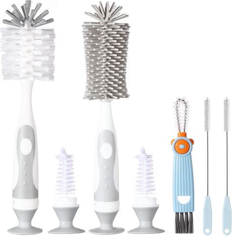 Amazon.com: 5-in-1 Baby Bottle Brush Set, Bottle Brush Cleaner, Bottle ...
