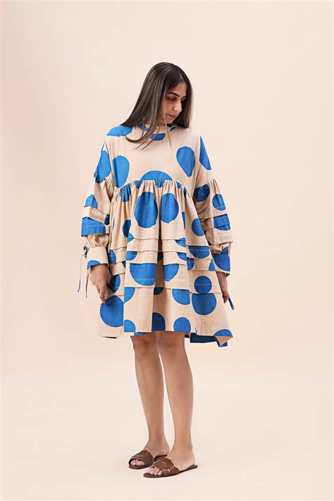 Buy Handwoven Pure Cotton Dress by MATI-Sustainable & Ethical Luxury ...