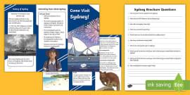 Parts of a Brochure Comprehension Task | Text Type Resources