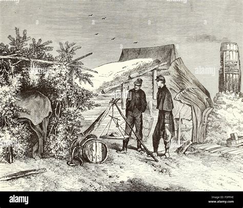 Sketches of Army Life - Weighing out rations - USA Civil War Stock ...