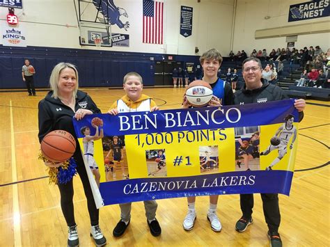 Junior becomes Cazenovia boys basketball’s 1st-ever 1,000-point scorer ...