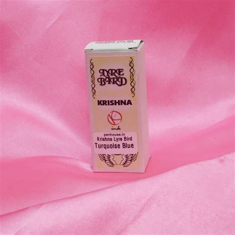 Krishna Lyre Bird Turquosie Blue Ink 1 fl Oz SKU 70722