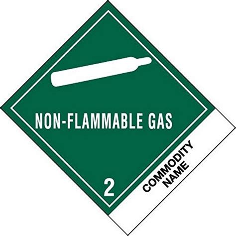 4" x 4-3/4" Non-Flammable Gas Labels (500 per Roll) : Amazon.in ...