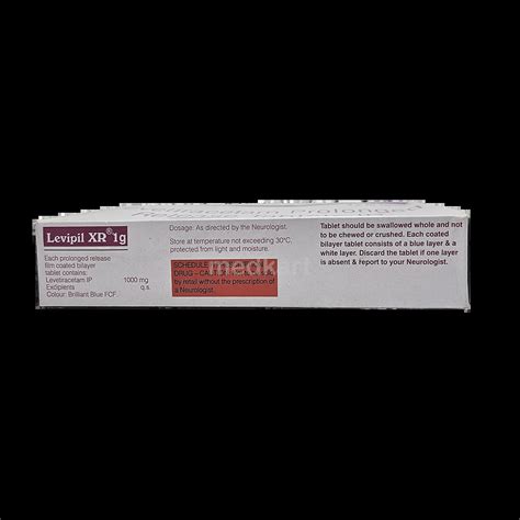 LEVIPIL XR 1GM TABLET 10'S Price, Uses, Side Effects & Substitutes ...