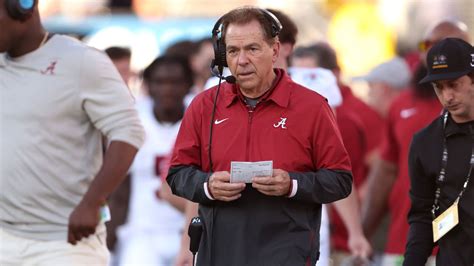 Nick Saban, Alabama football coach and 7-time national champion, is ...