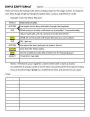 Image result for Example of Skit Script