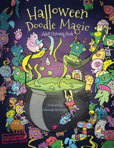 Buy Halloween Doodle Magic - Adult Coloring Books: Relaxation and ...