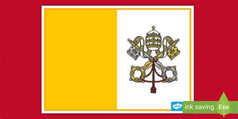 Vatican City Flag Poster | Primary Resources | Twinkl