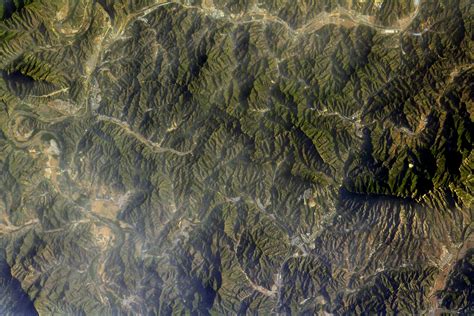 Great Wall Of China From Satellite View