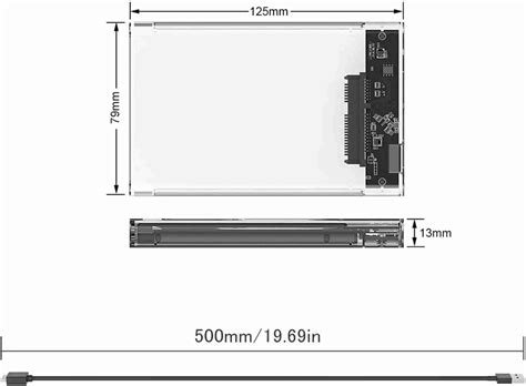 SCALEBEE USB 3.0 Transparent Portable Hard Disk Adapter for HDD & SSD ...