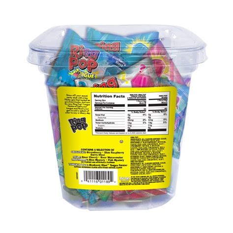 Buy RING POP Individually Wrapped Lollipop Candy, 40 Count Bulk Tub ...