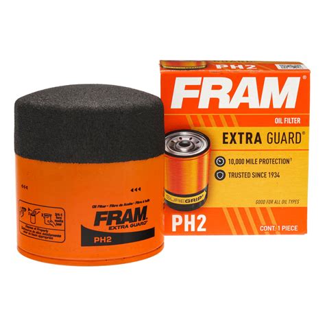 FRAM PH2 Extra Guard Passenger Car Spin-On Oil Filter, Pack of 1, Fits ...