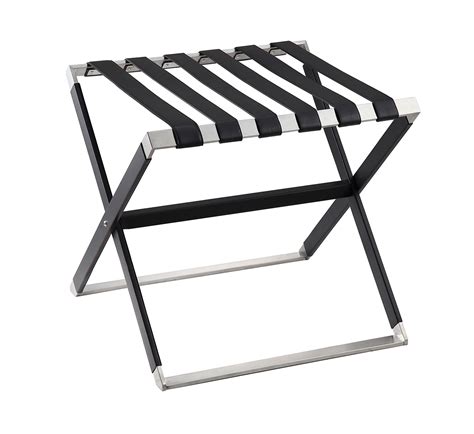 Foldable Luggage Rack in Black Matte Finish