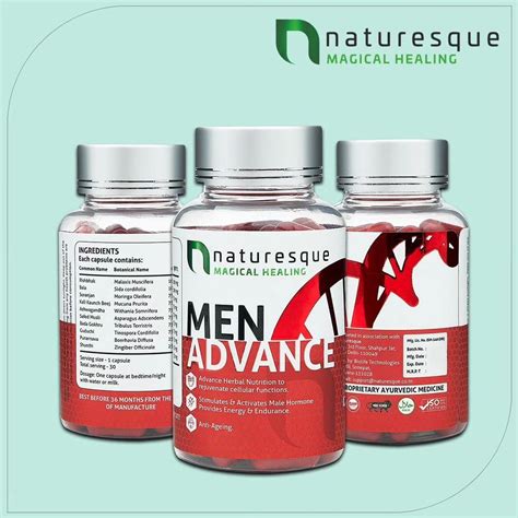 Naturesque Men Advance Capsules | Ayurvedic Formula for Energy ...